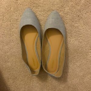 Old Navy blue stripe flats size 8
